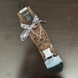 NEW NWT Stance Tupac Resurrected Socks Mens 9-13 Womens 11-13.5